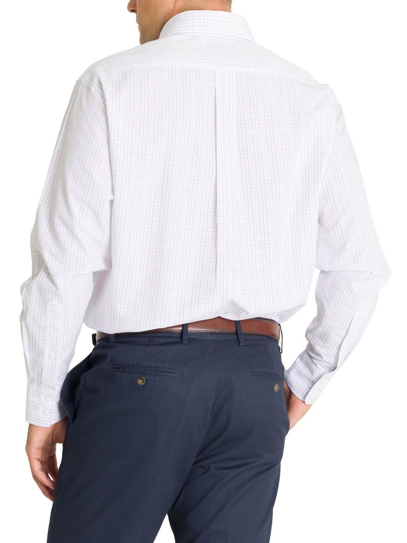 Camisa Cuello Button-Down Hombre WF Blanco a Cuadros Rockford
