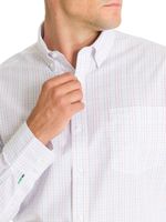 Camisa Cuello Button-Down Hombre WF Blanco a Cuadros Rockford