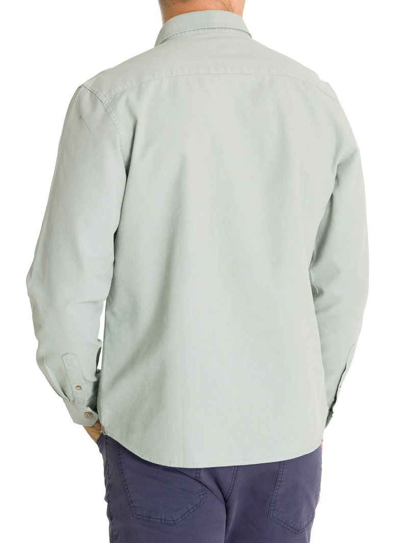 Camisa-Algodon-Organico-Hombre-Hunter-Verde-Rockford