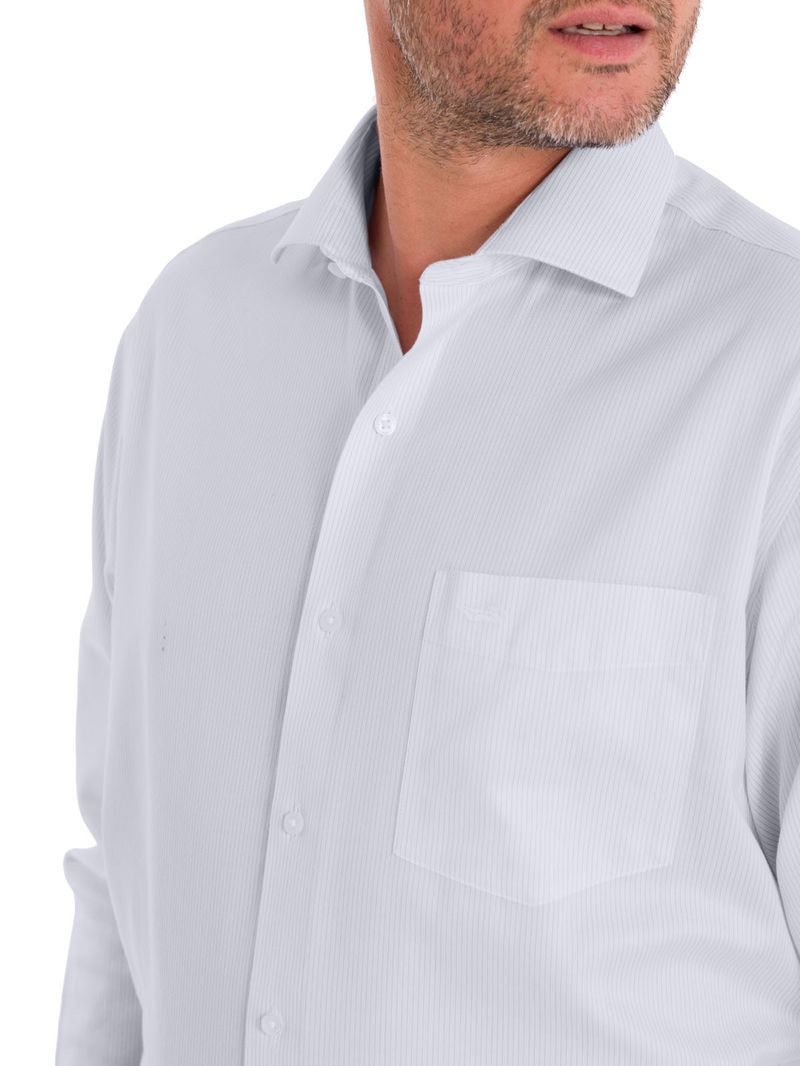 Camisa Cuello Italiano Hombre WF Blanco Rockford