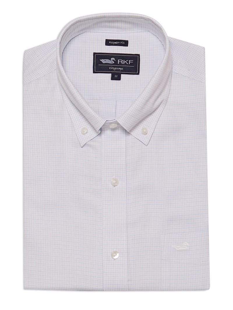 Camisa Cuello Button-Down Hombre WF Blanco Rockford