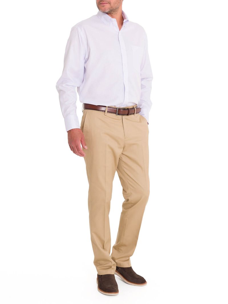 Camisa Cuello Button-Down Hombre WF Blanco Rockford