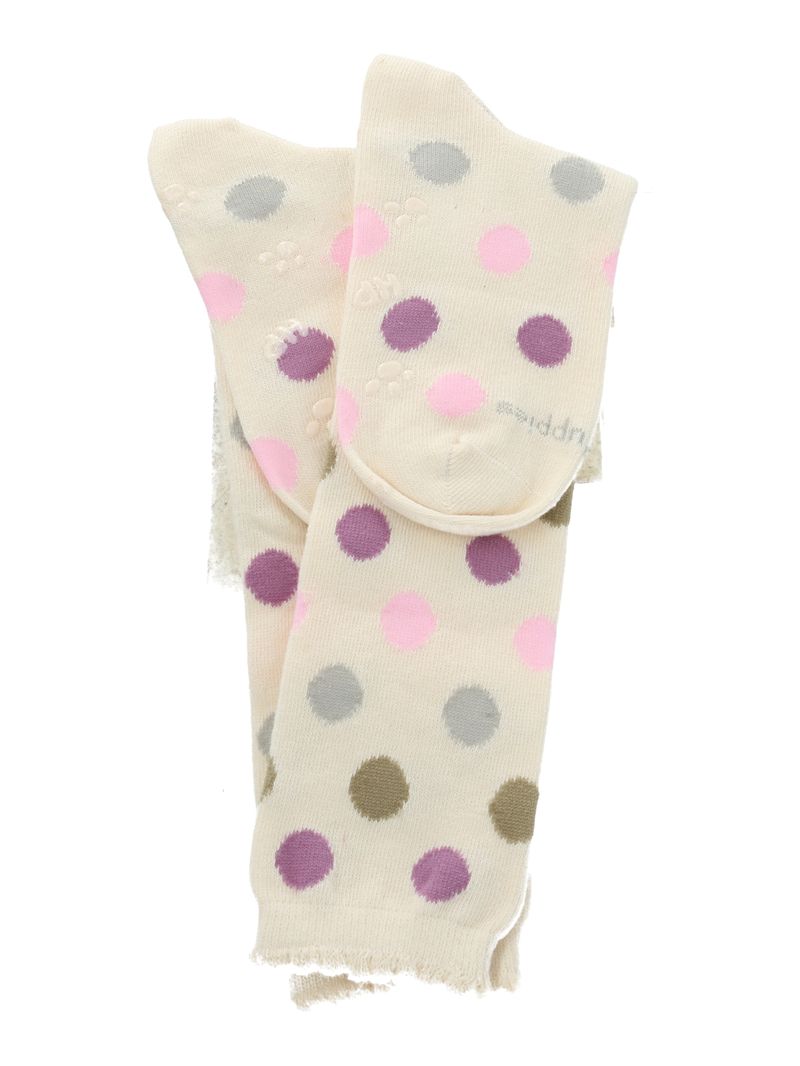 Calcetin Algodón Niña Kh St Circle Crema Hush Puppies