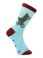 Calcetin Algodón Niño C Dinosaur Azul Hush Puppies