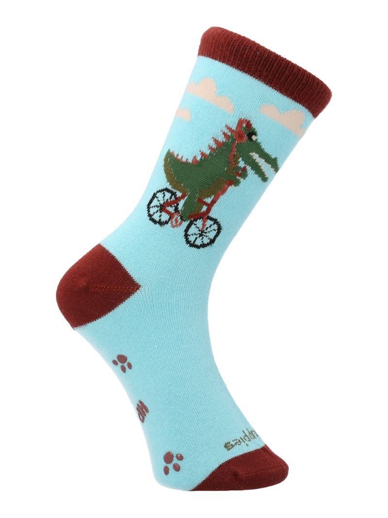 Calcetin Algodón Niño C Dinosaur Azul Hush Puppies