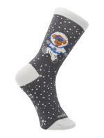 Calcetin-Algodon-Niño-C-Monkey-Gris-Hush-Puppies