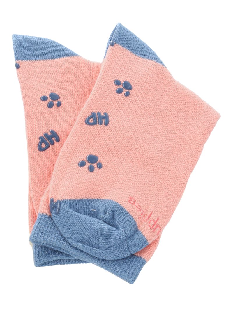 Calcetin Algodón Niña C Fun Giraffe Rosado Hush Puppies