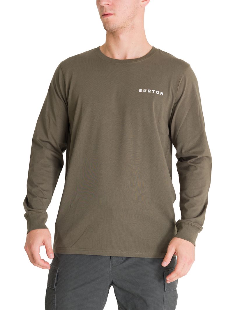 Polera-Manga-Larga-Hombre-Mini-Chest-Logo-Verde-Burton