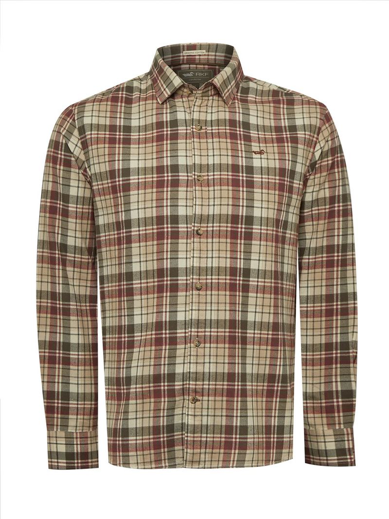 Camisa-Algodon-Organico-Hombre-Flannel-Cafe-Rockford