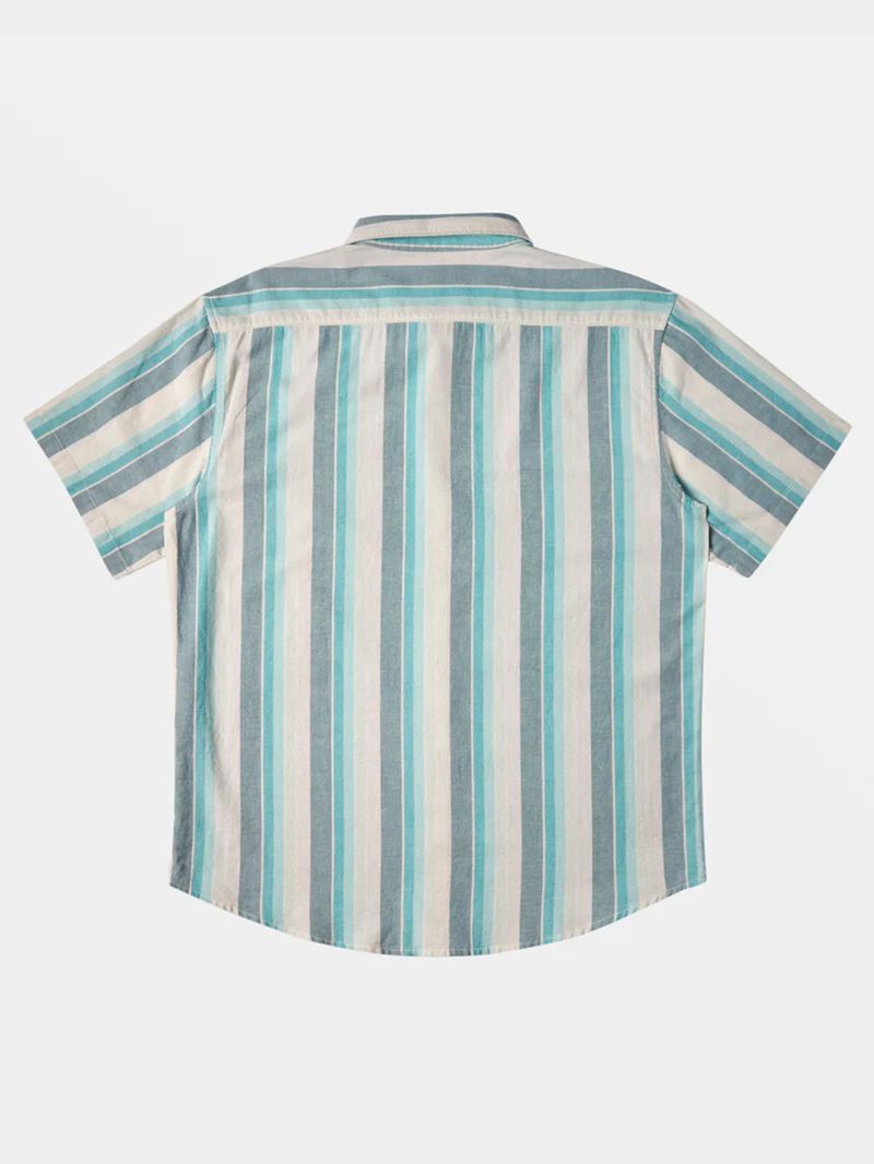 Camisa Manga Corta Hombre All Day Stripe Azul Billabong