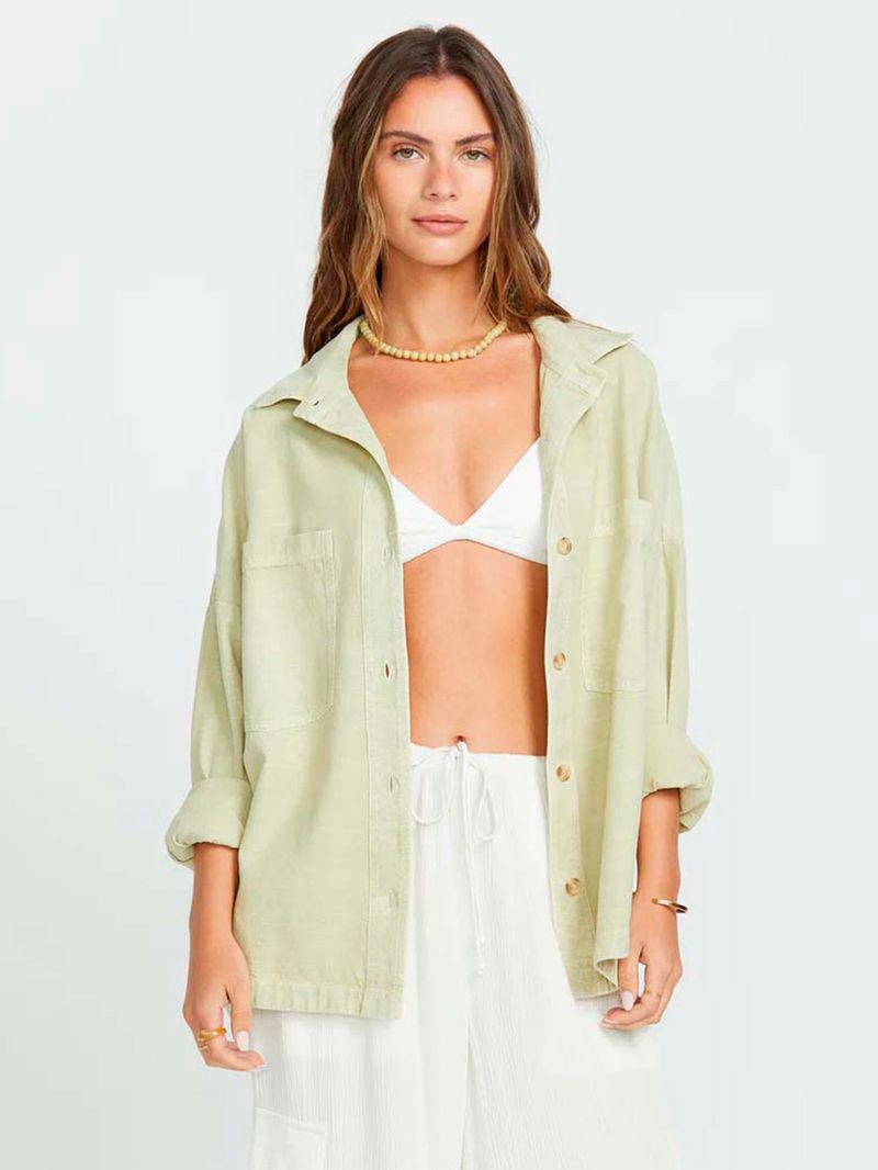 Sobrecamisa Mujer Stoked On You Verde Billabong