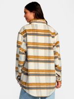 Blusa Mujer Birdie Wool Blend Café RVCA