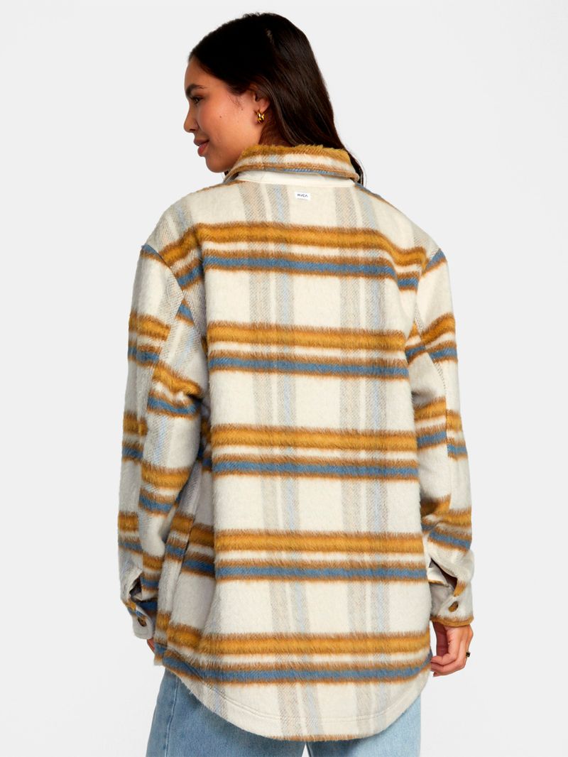 Blusa Mujer Birdie Wool Blend Café RVCA