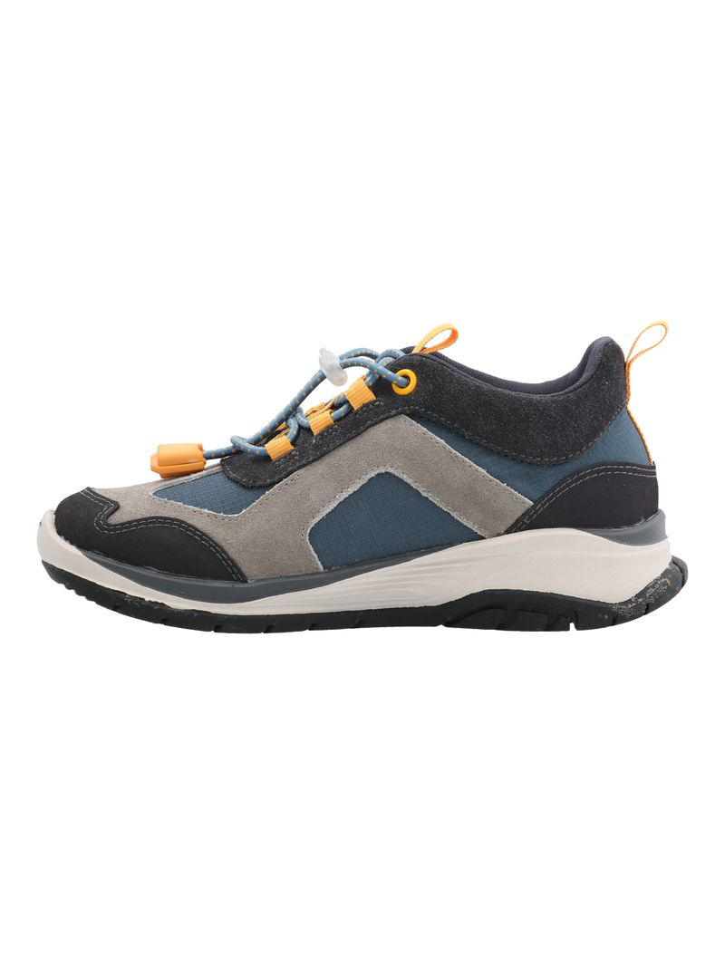 Zapatilla Cuero Niño Fastland Azul