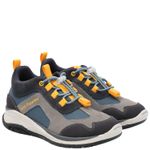 Zapatilla Cuero Niño Fastland Azul