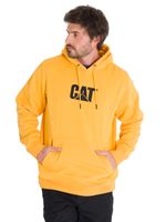 Poleron-Casual-Unisex-FLEECE-CAT-LOGO-PULLOVER-HOODIE-AMARILLO-CAT