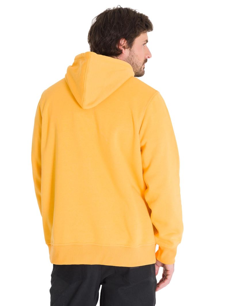 Poleron-Casual-Unisex-FLEECE-CAT-LOGO-PULLOVER-HOODIE-AMARILLO-CAT