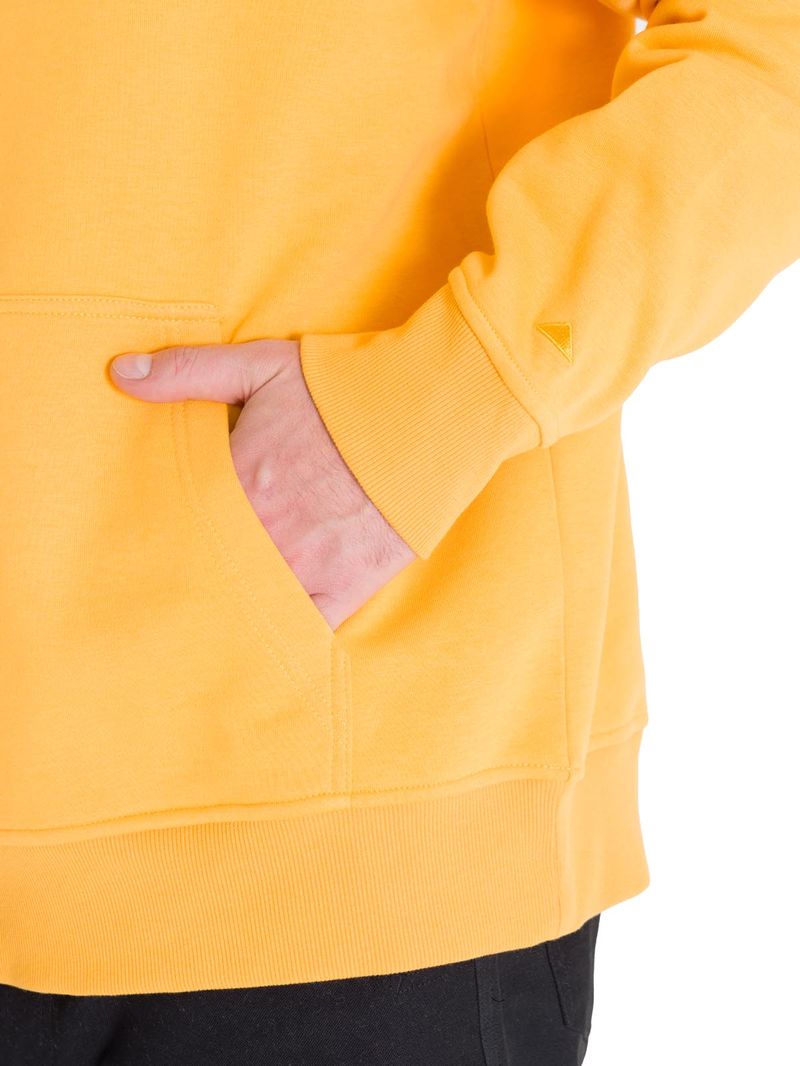 Poleron-Casual-Unisex-FLEECE-CAT-LOGO-PULLOVER-HOODIE-AMARILLO-CAT