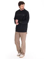 Poleron-Casual-Unisex-CATERPILLAR-LOGO-CREWNECK-SWEATSHIRT-NEGRO-CAT