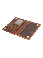 Billetera Cuero Mujer Ha Bellucci Café Rockford