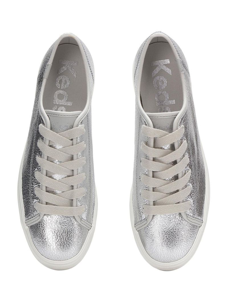 Zapatilla Triple Kick Cuero Metálica