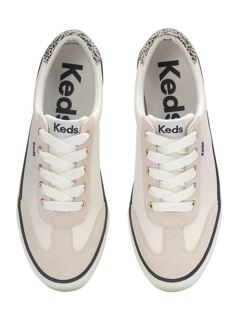 Zapatilla Jump Kick Cuero Beige