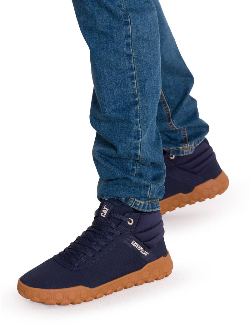 Zapatilla-Con-Caña-Canvas-Hombre-Hex---Mid-Azul-Oscuro-Cat