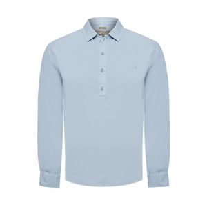 Camisa Tencel Hombre Tencelhalf Azul Rockford