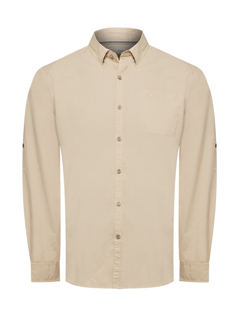 Camisa-Algodon-Organico-Hombre-Galiton-Cafe-Rockford