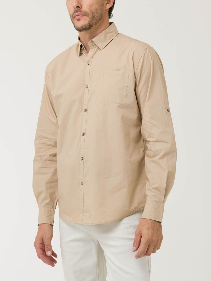 Camisa-Algodon-Organico-Hombre-Galiton-Cafe-Rockford