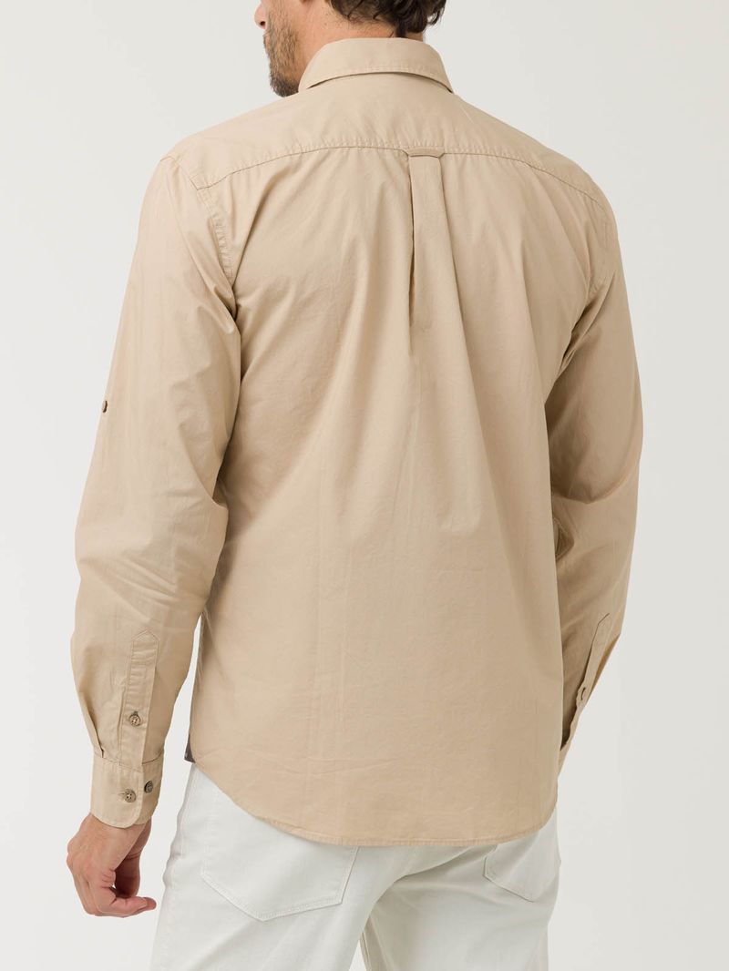 Camisa-Algodon-Organico-Hombre-Galiton-Cafe-Rockford