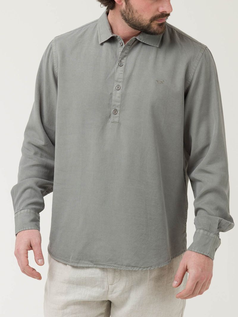 Camisa-Tencel-Hombre-Tencelhalf-Gris-Rockford