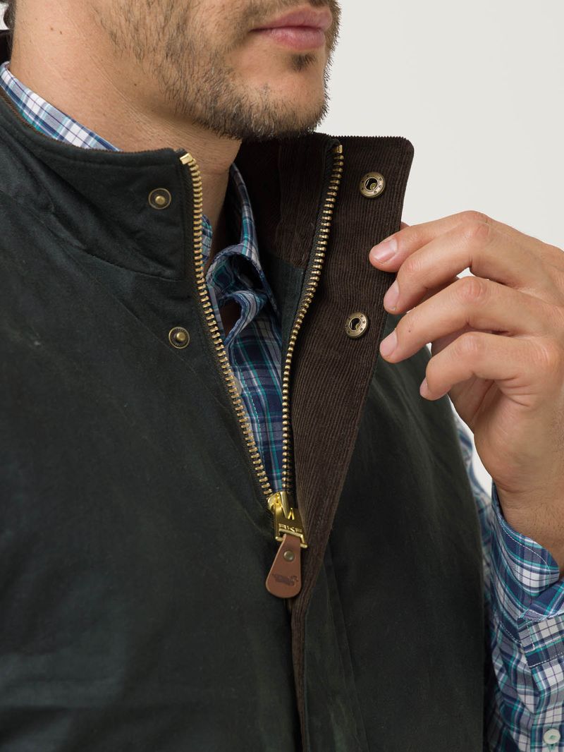 Chaqueta-Algodon-Encerado-Hombre-WAX-Verde-Rockford