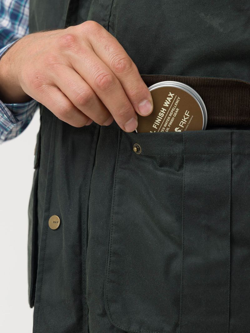 Chaqueta-Algodon-Encerado-Hombre-WAX-Verde-Rockford