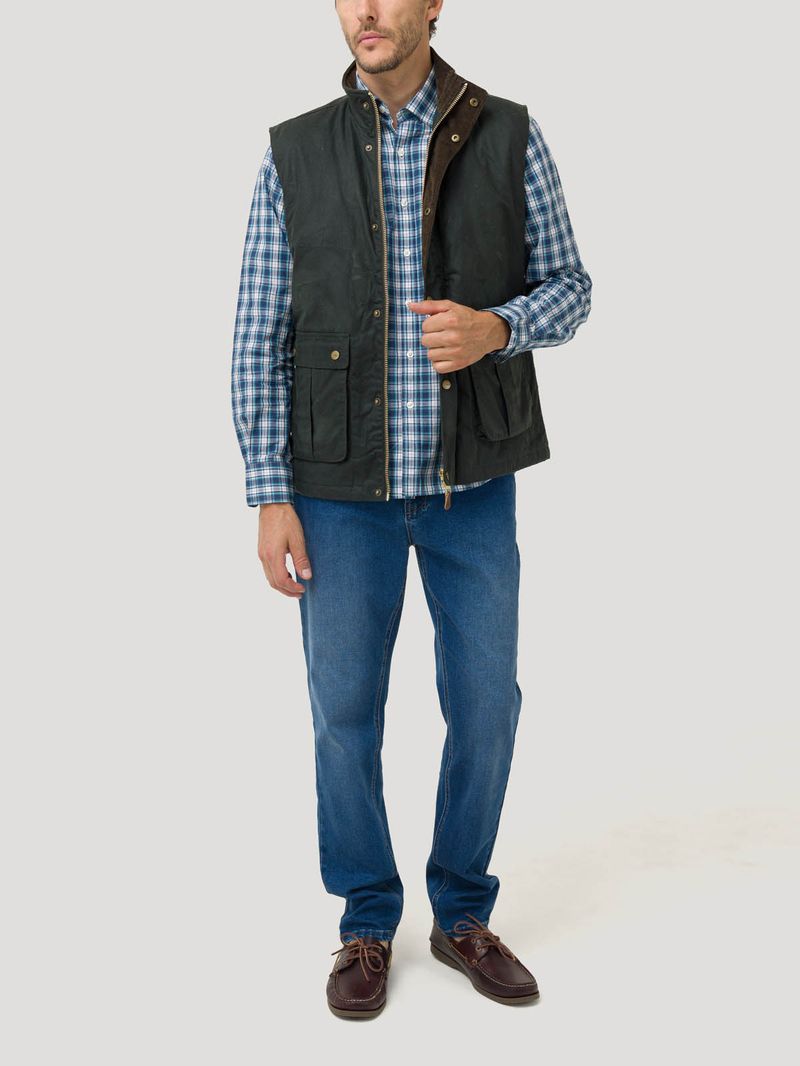 Chaqueta-Algodon-Encerado-Hombre-WAX-Verde-Rockford