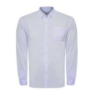 Camisa Algodón Supima® Hombre Jersey Azul Rockford