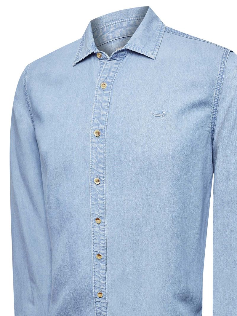 Camisa-Tencel-Hombre-Azul-Rockford