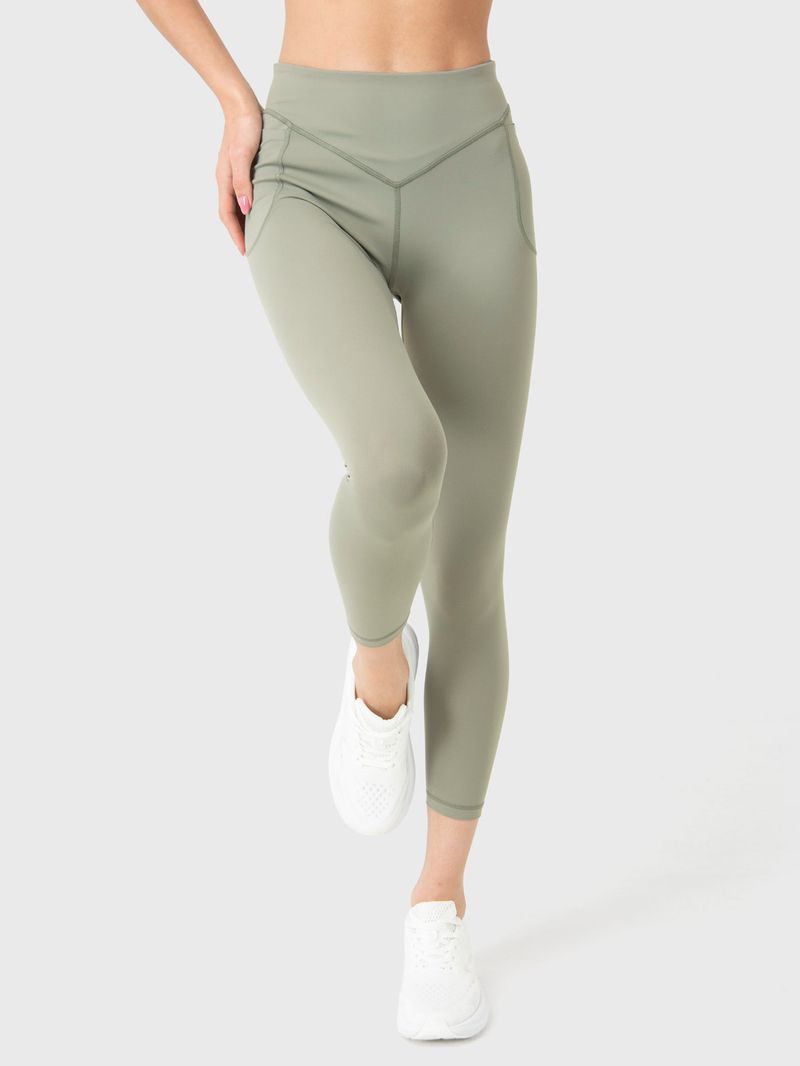 Calza Mujer Mid-Rise Verde Bsoul