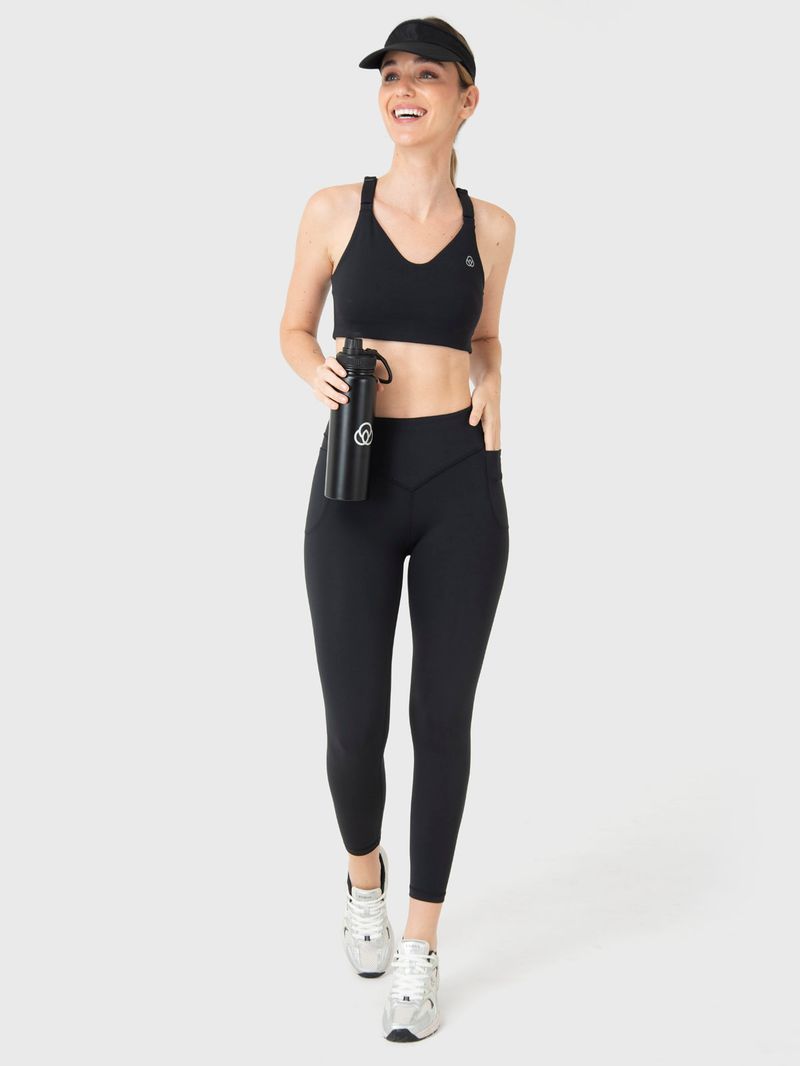 Calza Mujer Mid-Rise Negro Bsoul