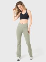 Calza Mujer Hr Flared Legging Verde Bsoul