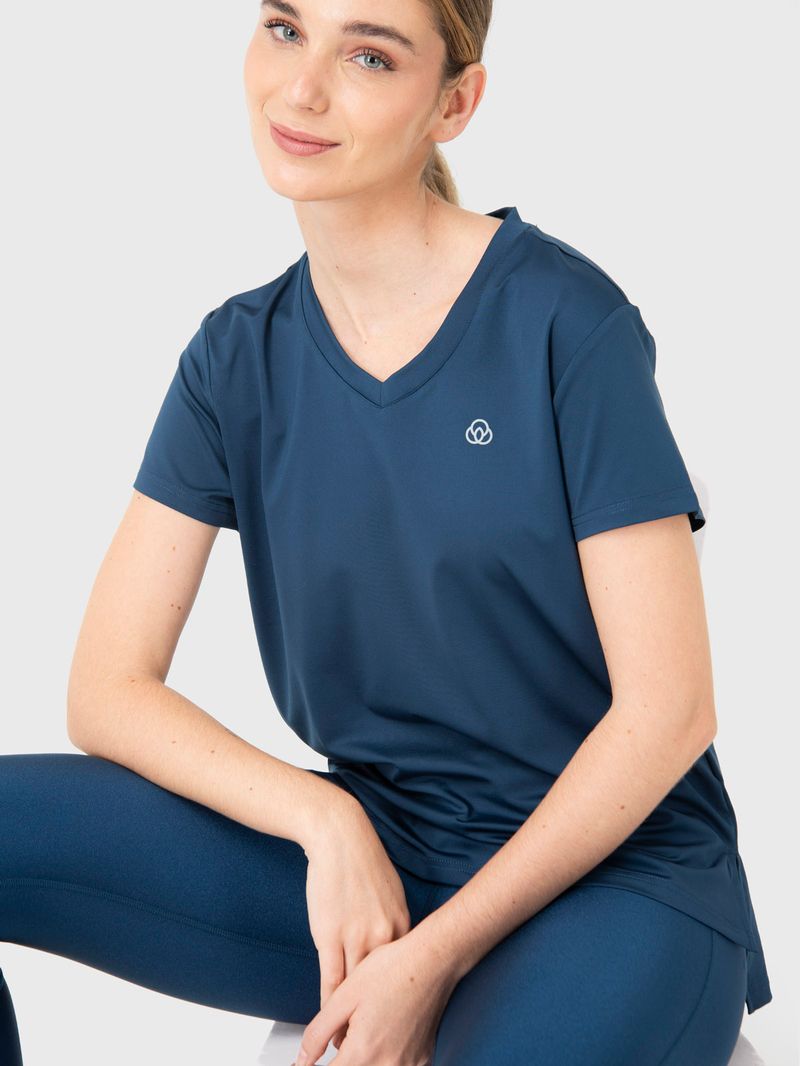 Polera-Mujer-V-Neck-Azul-Bsoul
