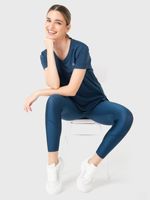 Polera-Mujer-V-Neck-Azul-Bsoul