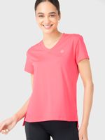 Polera Mujer V-Neck Fucsia Bsoul