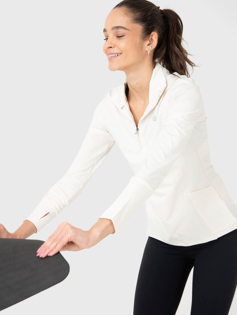 Polera-Mujer-Half-Zip-Crudo-Bsoul