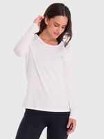 Polera Mujer First Layer Mesh Blanca Bsoul