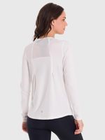 Polera Mujer First Layer Mesh Blanca Bsoul