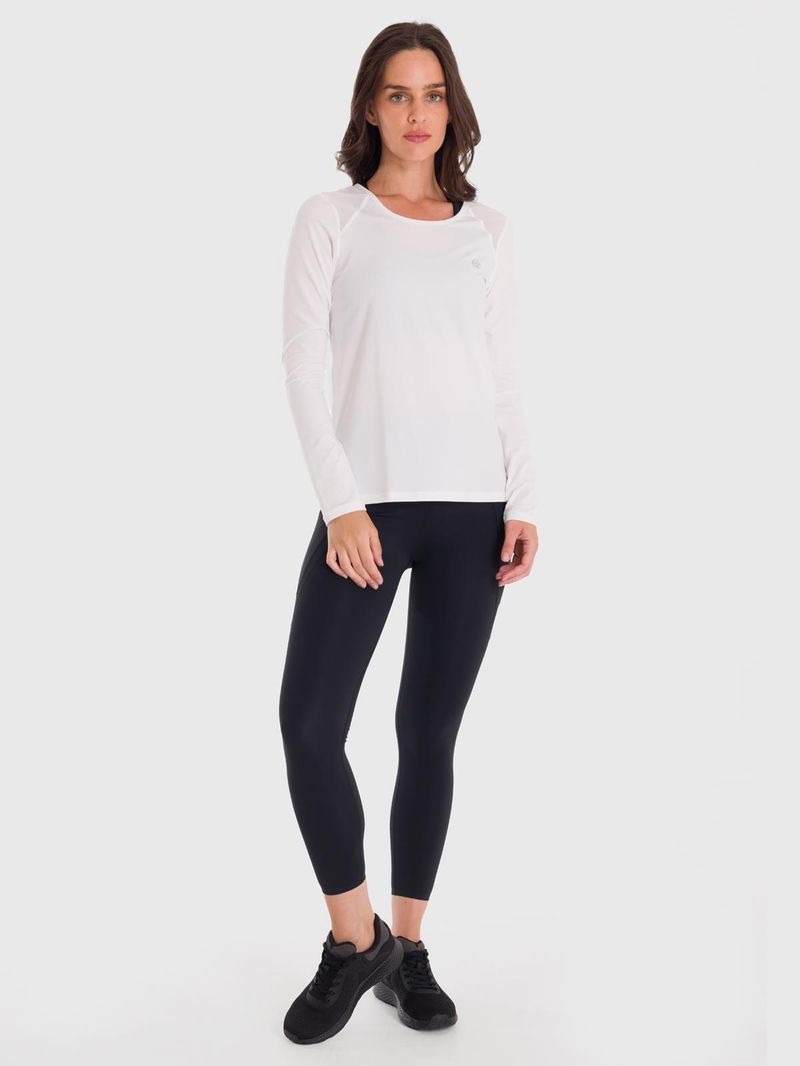 Polera Mujer First Layer Mesh Blanca Bsoul