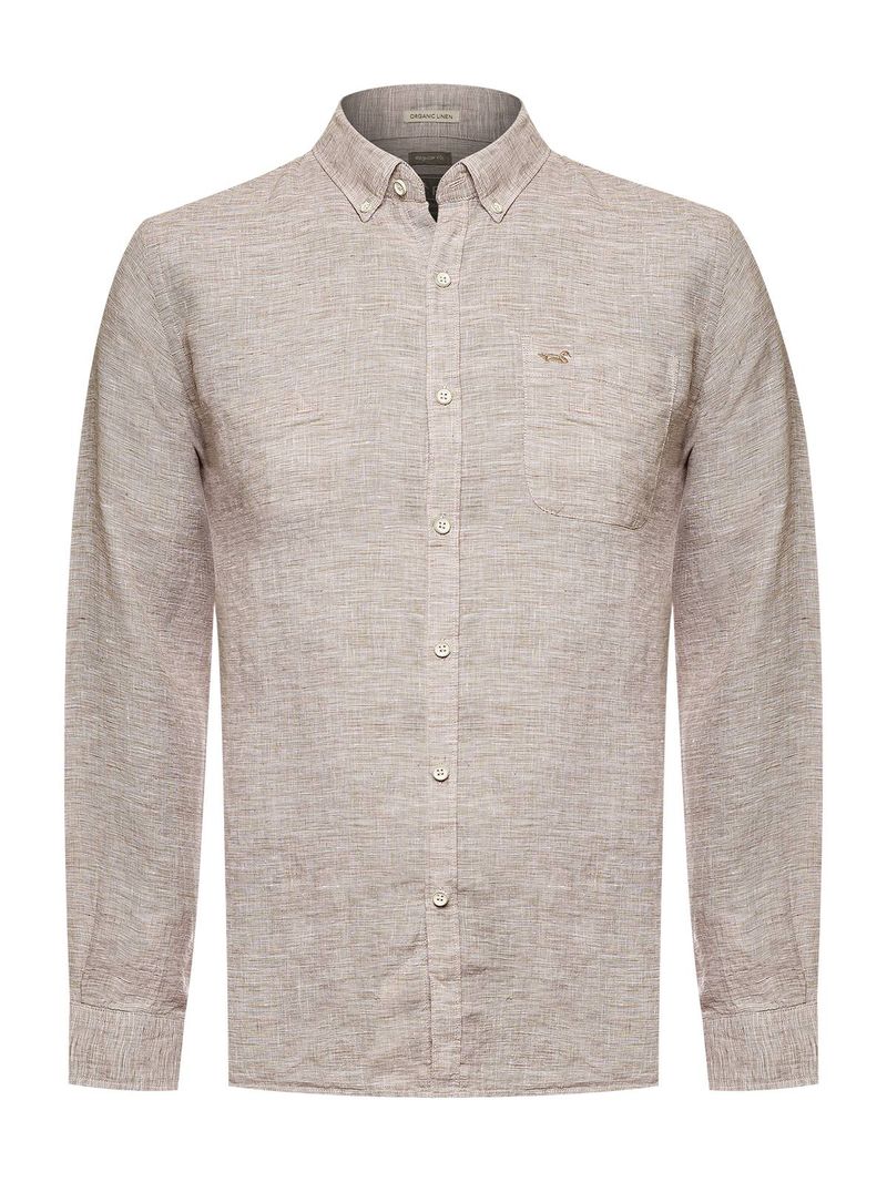 Camisa-Lino-Organico-Hombre-Linentex-Cafe-Rockford