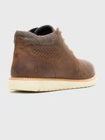 Botin Cuero Hombre Jenson Lace Boot Café Hush Puppies