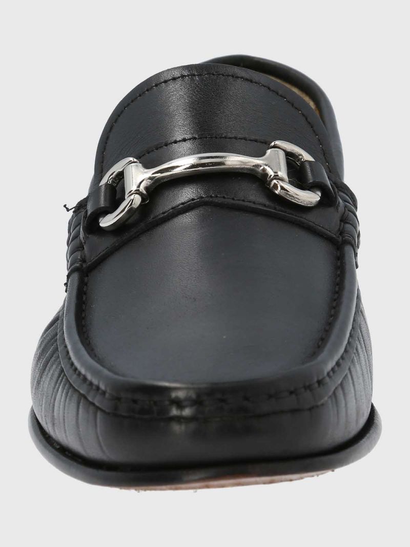 Mocasin Cuero Italiano Spello Negro Hush Puppies